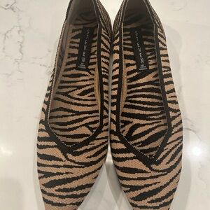 Steve Madden Zebra Print Flats - Black and Tan new never worn